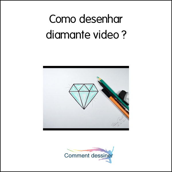 Como desenhar diamante video